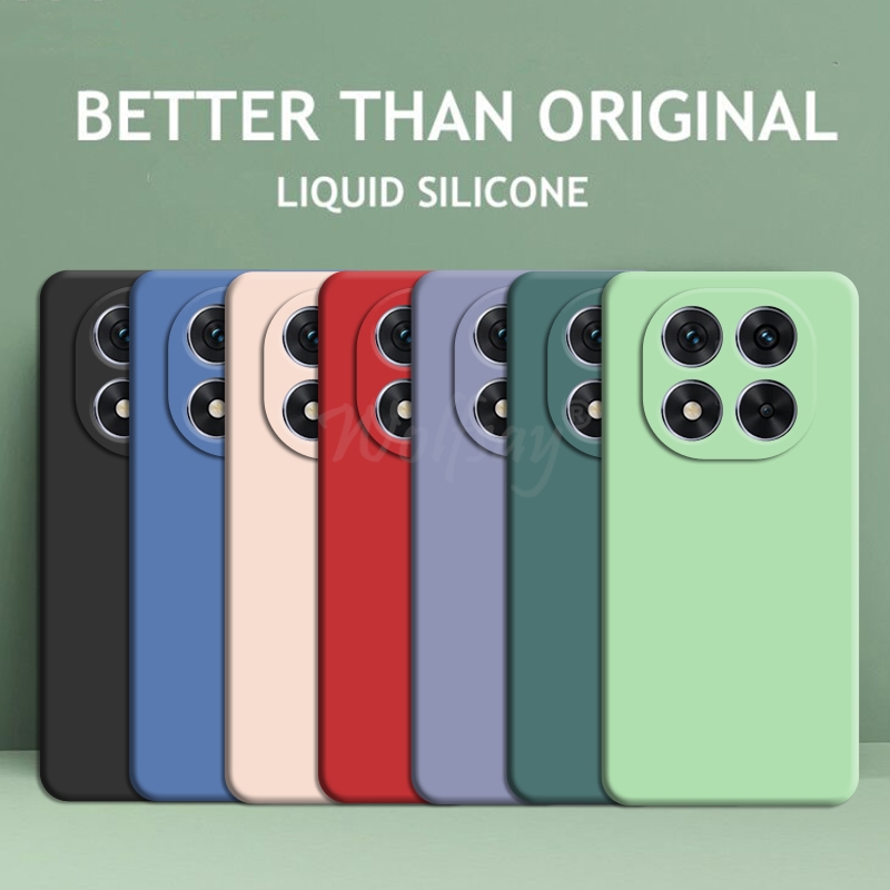 Untuk Xiaomi POCO X7 Casing Silikon Cair Karet Polos Casing Pelindung TPU POCO X7 Penutup Ponsel TPU Casing POCO X7
