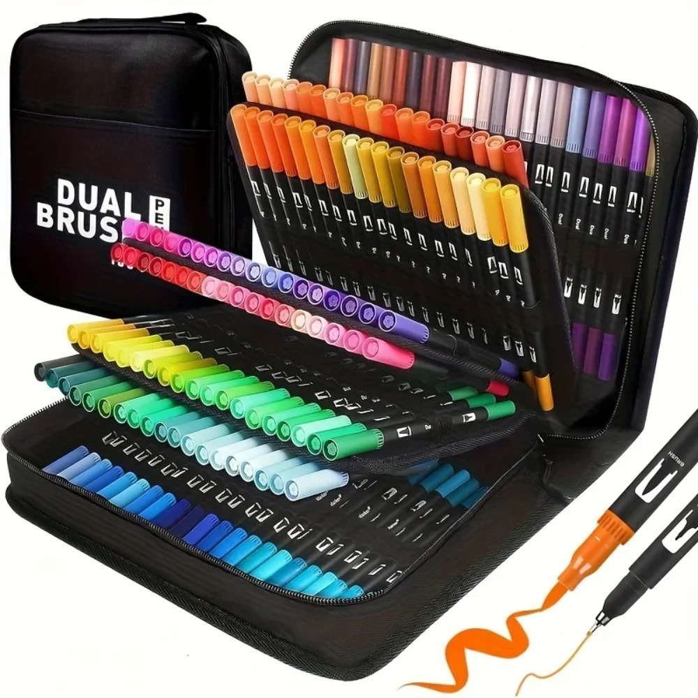 Vitality Doppelspitzen-Aquarellstift-Set - Kunstbedarf zum Malen und Basteln, mit leuchtenden Farben und langlebigem Kunststoff.