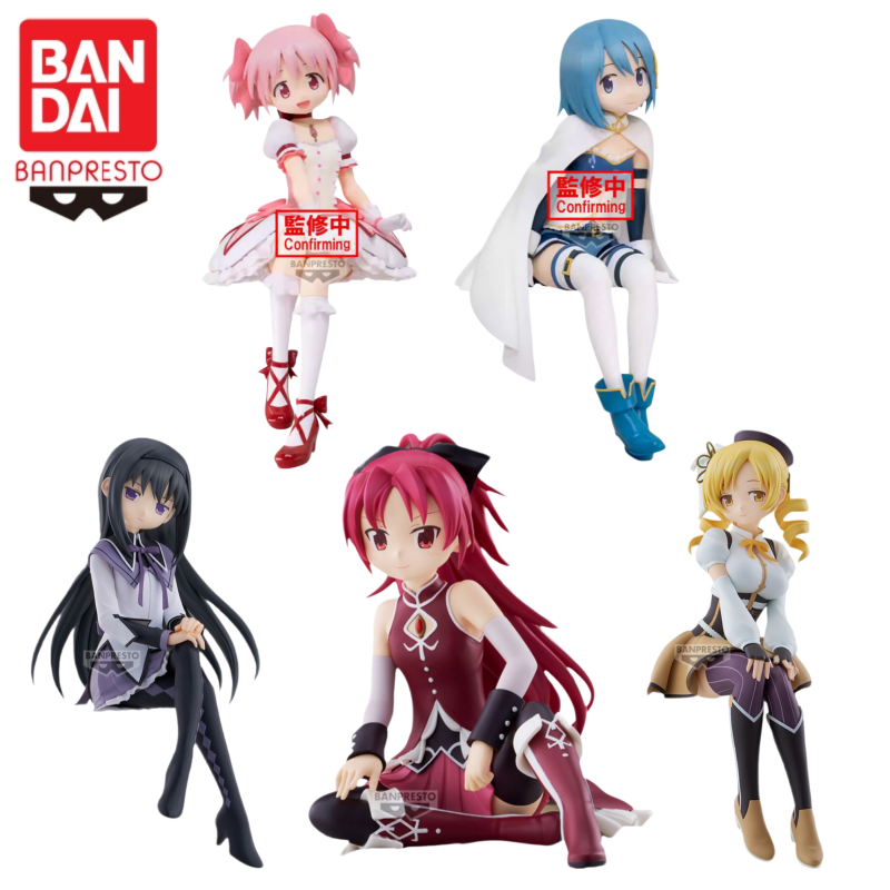 В наличии: Оригинальные фигурки Bandai по аниме «Девочка-волшебница Мадока Магика» — Канамэ Мадока, Мики Саяка. Серия «Бунтарские истории». Коллекционные модели персонажей, подарок.