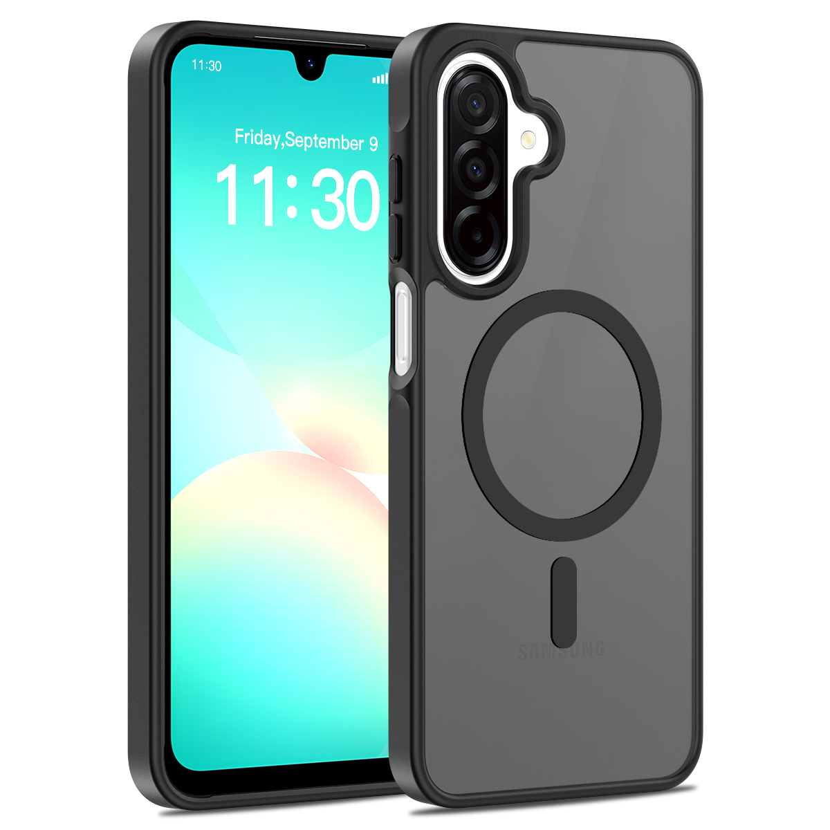 Custodia Magnetica Opaca per Galaxy A17 5G, Compatibile con MagSafe, Protezione Anticaduta, Cover Sottile Traslucida per Samsung Galaxy A16, A26