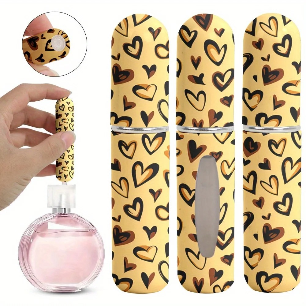 Light 5ml Refillable Spray Bottle Mini Leopard Pattern Perfume Spray Bottle Daily Use Cosmetic Pump Dispenser Outdoor
