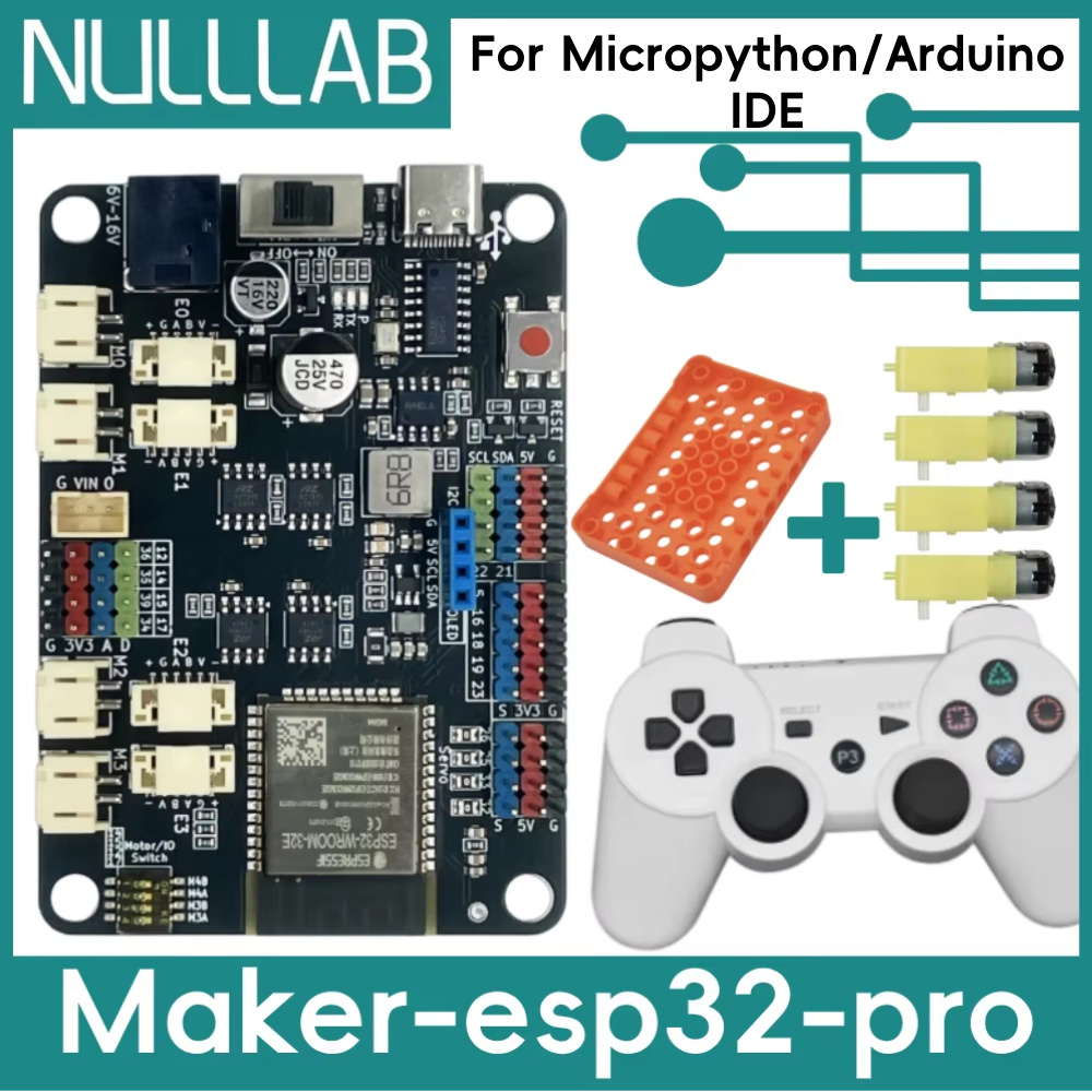 Moduł ESP32-pro 2.4GHz WiFi i Bluetooth ESP32-WROOM-32E 6-16V 3A Sterownik silników USB-C o wysokim prądzie (4 enkodery lub 4 DC/4 serwomechanizmy)