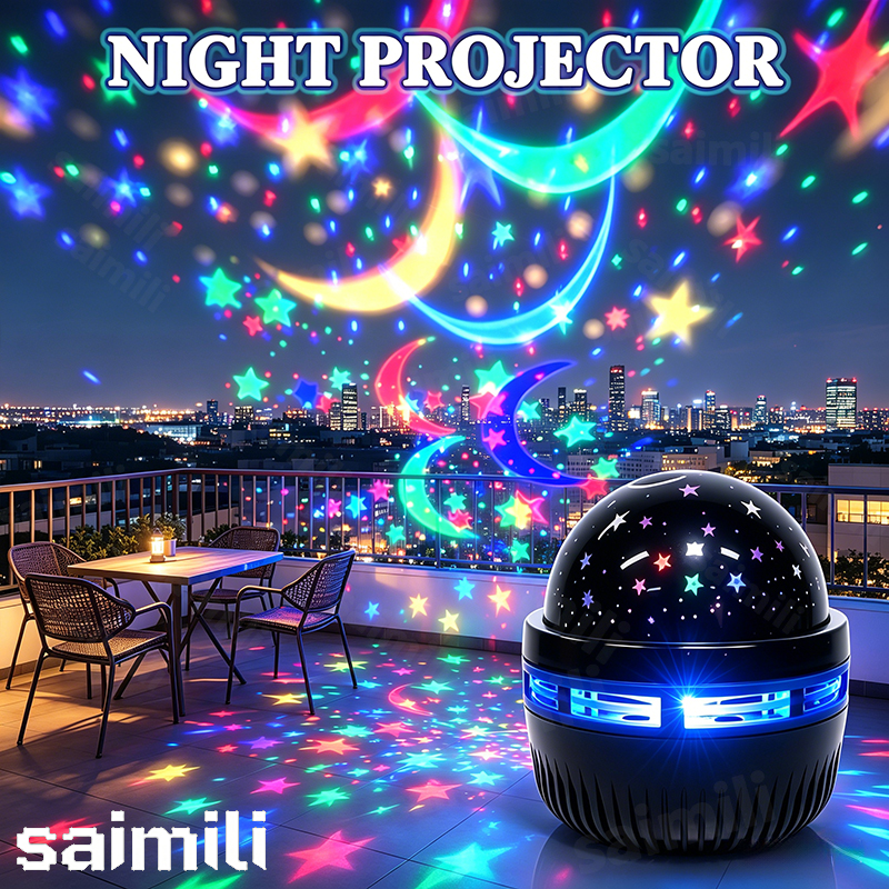 LED-Projektor-Licht, Sternenhimmel-Nachtlicht, USB wiederaufladbar, Aurora-Projektionslampe für Schlafzimmer, Zuhause, Party-Dekoration