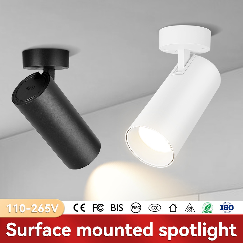 COB LED Downlight 220V Foldable Light Spot Surface Mounted Spotlight Ceiling Lamp For Home Kitchen Bathroom Indoor Neutral Light