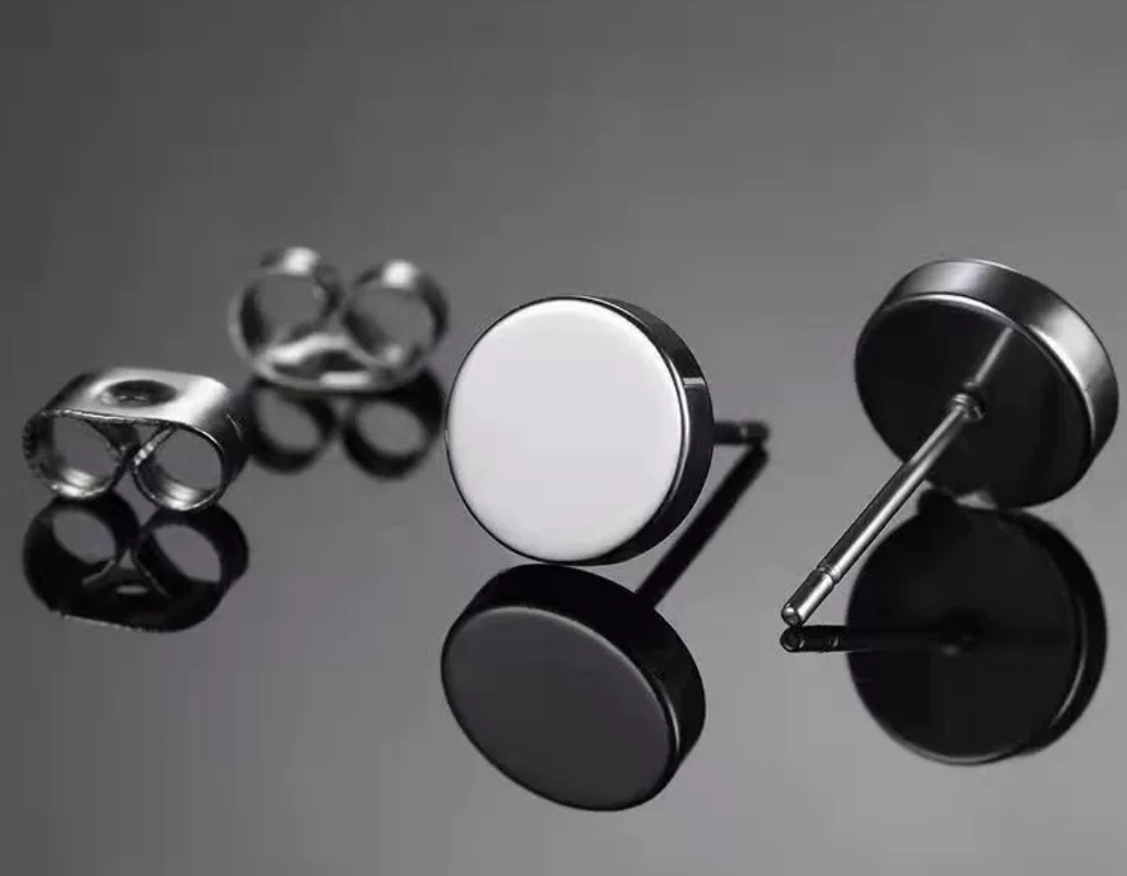 New stainless steel stud earrings