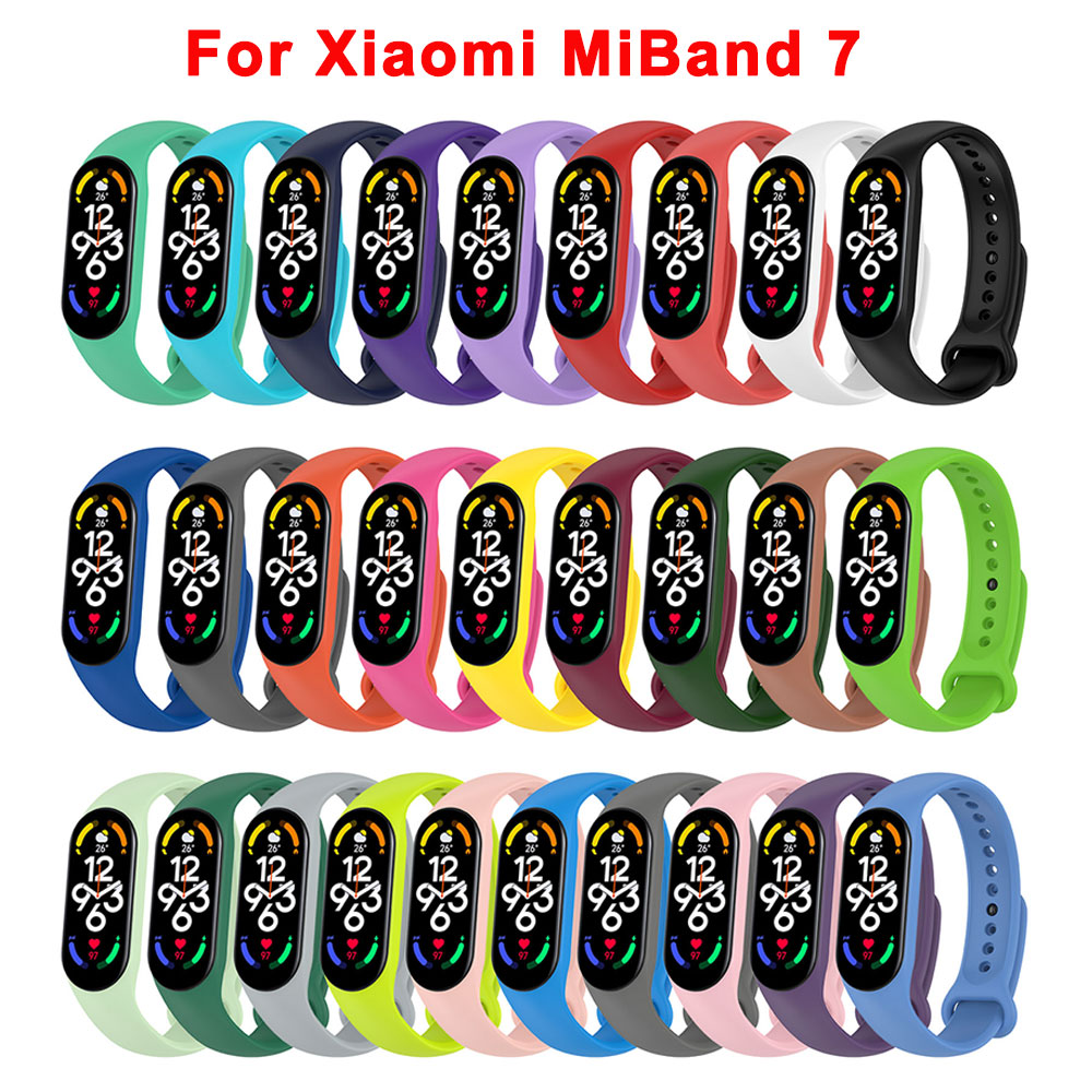 NOWY 2022 Pasek do zegarka dla Xiaomi Mi Band 7 Opaska na nadgarstek Silikonowa bransoletka Paski na nadgarstek MiBand band7 Akcesoria do smartwatcha