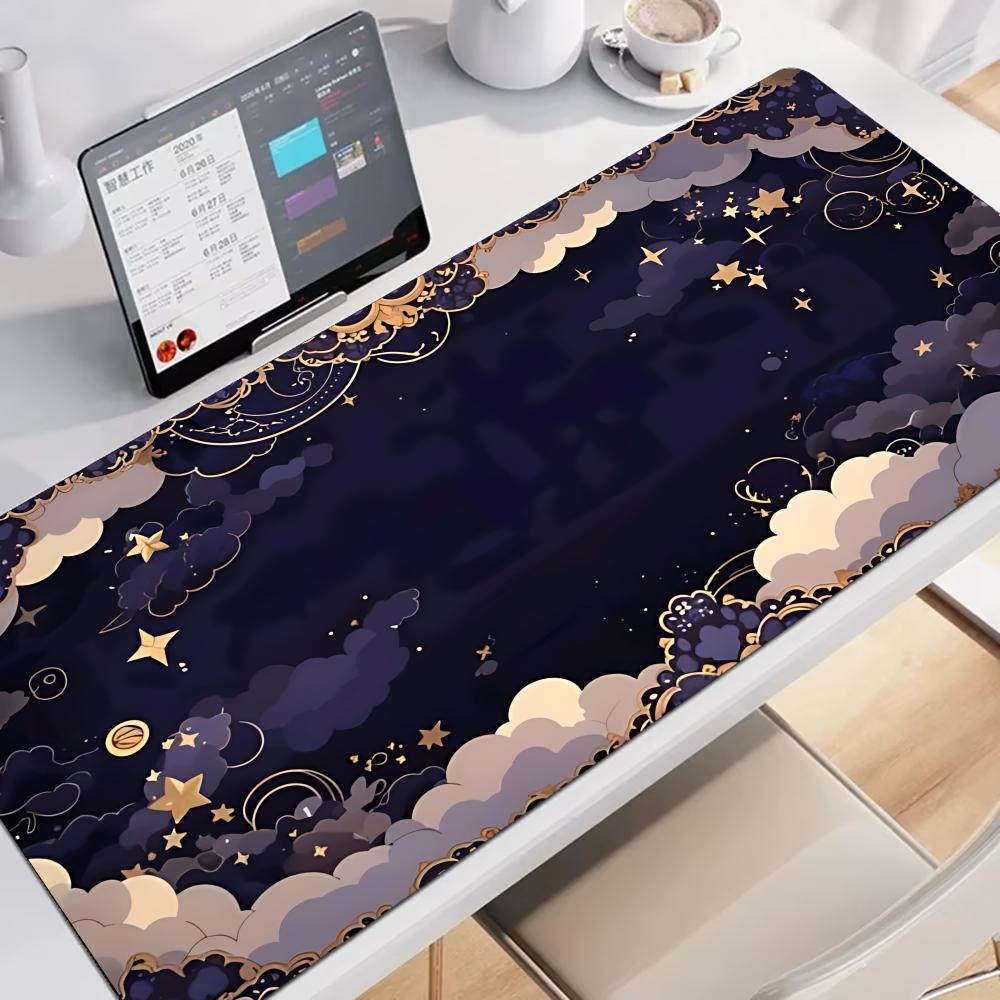 Tapis de souris ciel étoilé rêveur, grand tapis de jeu antidérapant pour ordinateur portable, tablette, clavier de gamer, coussin de table, tapis de jeu pour mini PC