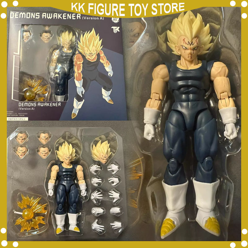 Auf Lager: Black Hole & TK Super Saiyan SSJ Majin Vegeta Full Power Battle Damage schwarze Anime-Actionfiguren Modelle Geschenke Spielzeug