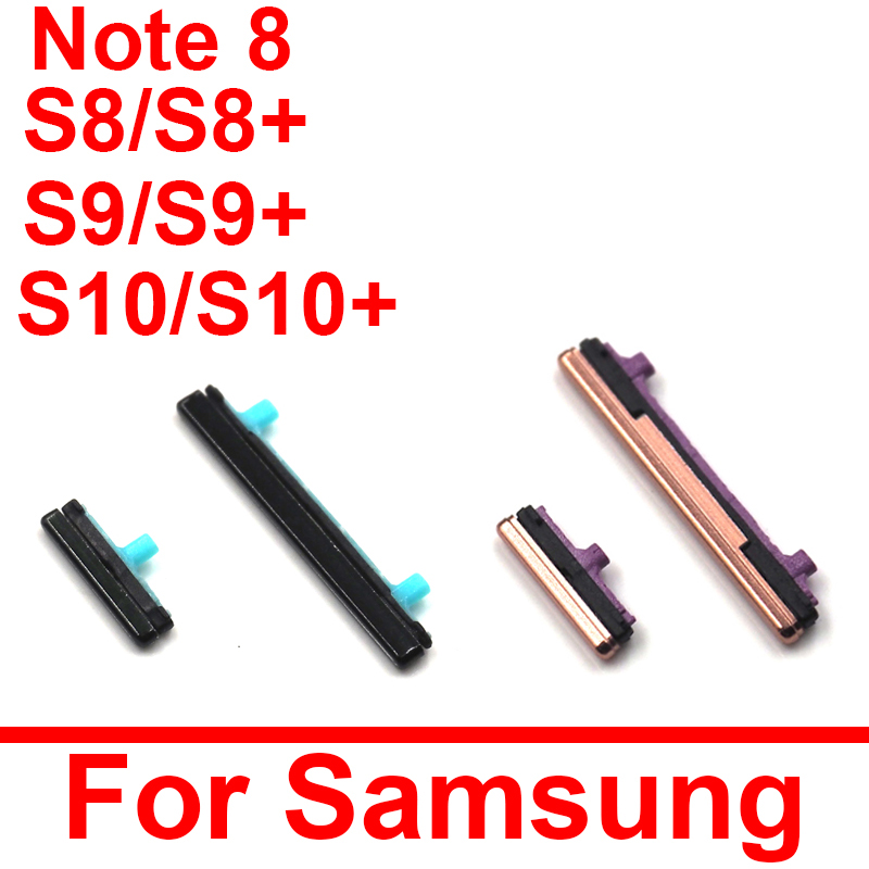 Bật/Tắt & Nút Âm Lượng Cho Samsung Galaxy S8 S9 S10 Plus + Note 8 Mặt Chìa Khóa nút Repalcement Phần