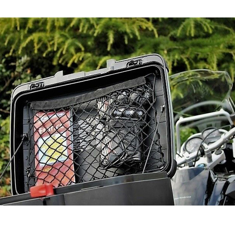 Para vario caso cestos organizador de armazenamento de bagagem rede de malha de carga para bmw f650gs f700gs f750gs f800gs r850gs r1200gs r1250gs