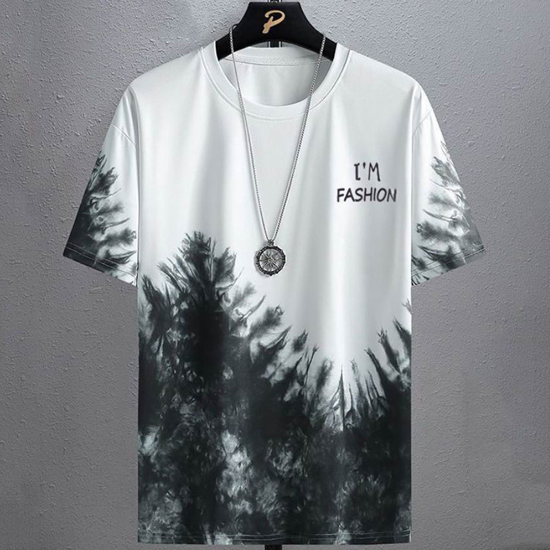 เสื้อยืดผู้ชาย 2025 เสื้อผ้าผู้ชายใหม่ แฟชั่นสตรีทแวร์ ฟิตเนส โพลีเอสเตอร์ คอกลม เสื้อยืดลำลองผู้ชาย ทรงโอเวอร์ไซส์ สไตล์ Y2k เสื้อยืด