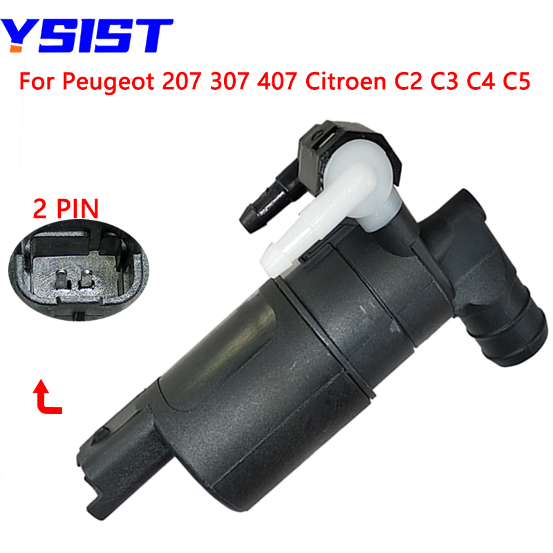 Pompka spryskiwacza przedniej szyby dla Peugeot 307 106 607 807 MK2 Renault Citroen C2 C3 C5 Xsara spryskiwacze wycieraczek 643475 8200194414 9641553980