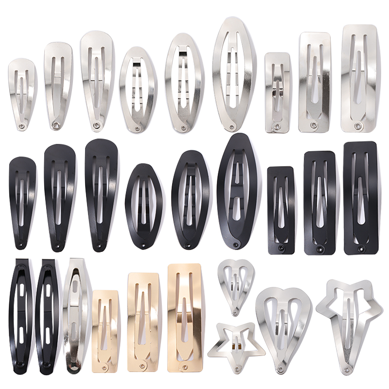 10/20/30 pçs feminino liga básica hairpin prata ouro waterdrop forma grampos de cabelo meninas diy penteado clipe moda acessórios para o cabelo