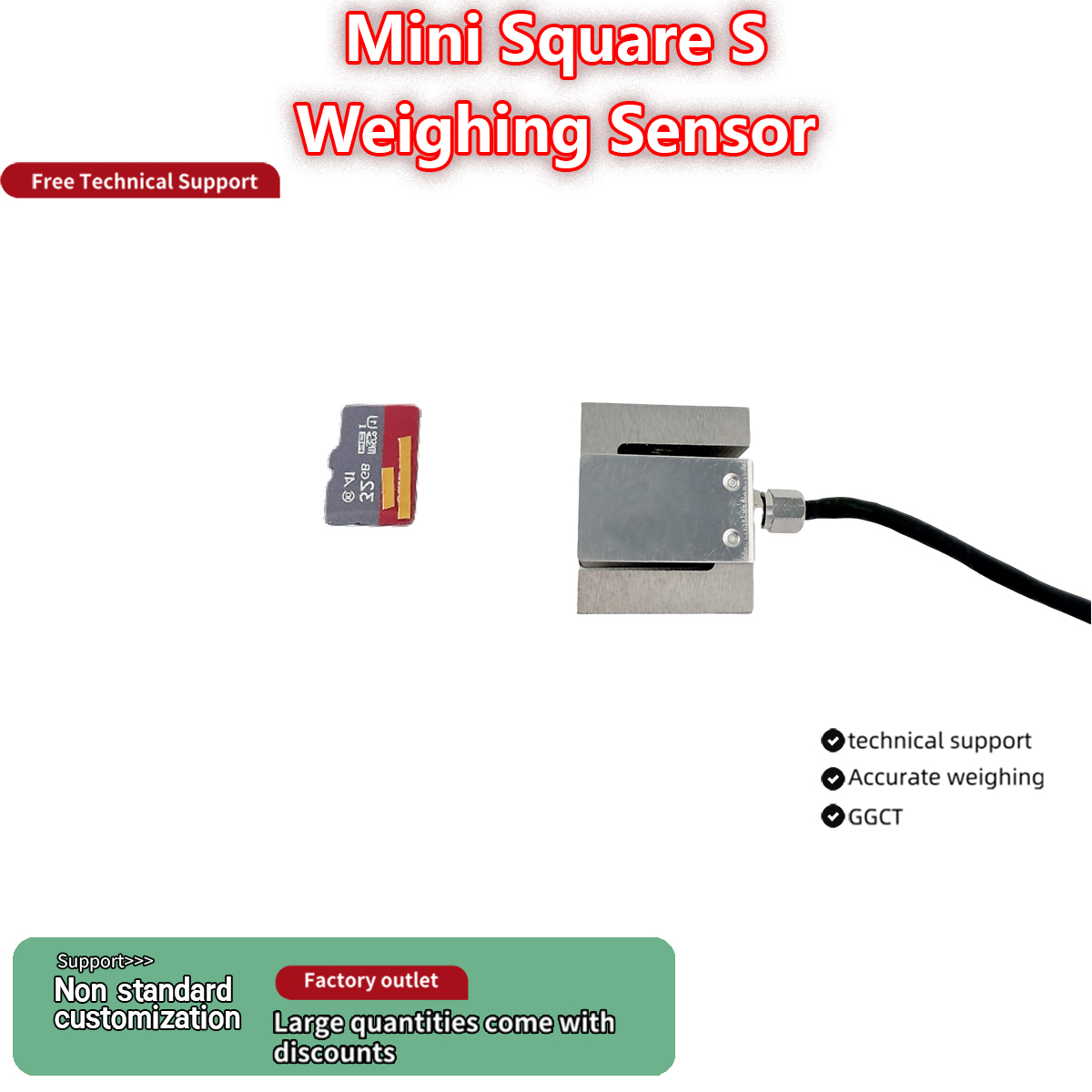 Miniaturowa tensometryczna cela obciążeniowa typu S 5kg 10kg 20kg 30kg 50kg, precyzyjny czujnik napięcia i ciśnienia, czujnik wagowy ze stali stopowej M6