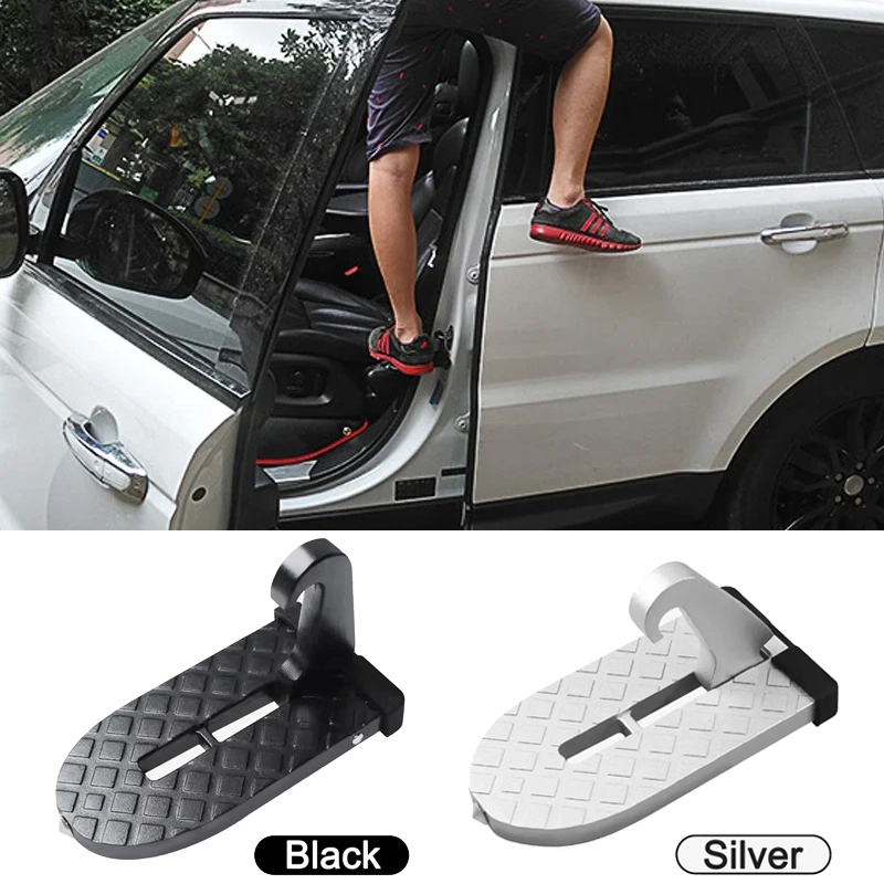Universal Fit รถประตูขั้นตอนพับแร็คหลังคา LATCH Hook เท้าเหยียบอลูมิเนียมอัลลอยด์อัตโนมัติความปลอดภัยค้อน