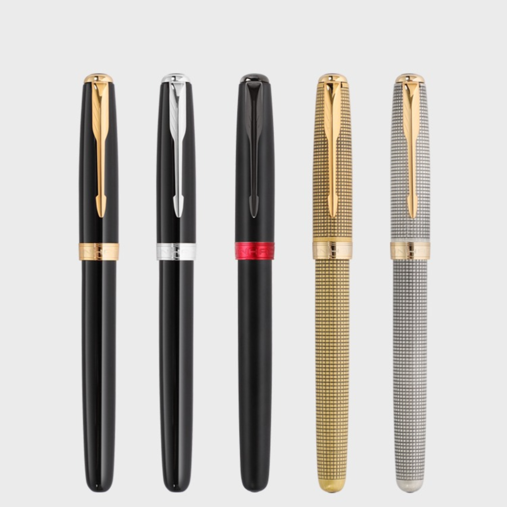 JINHAO 75 bolígrafo de Metal negro rojo reemplazable recarga de oficina financiera útiles de escritura para estudiantes bolígrafos de papelería escolar