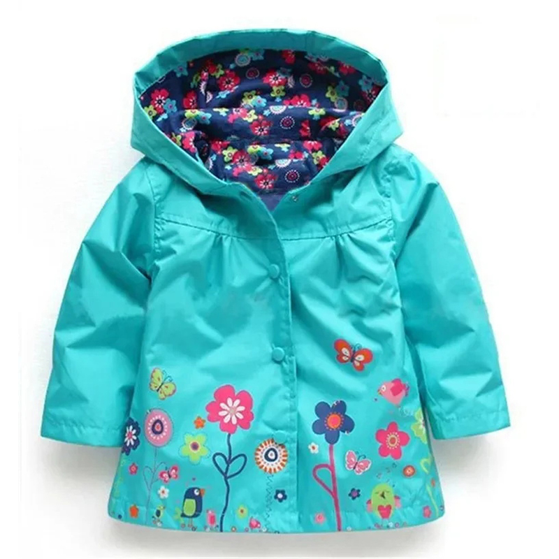 Ropa para niños, abrigo, chaqueta impermeable con capucha, ropa impermeable de manga larga para niños para primavera y otoño, ropa a prueba de viento para exteriores para niñas