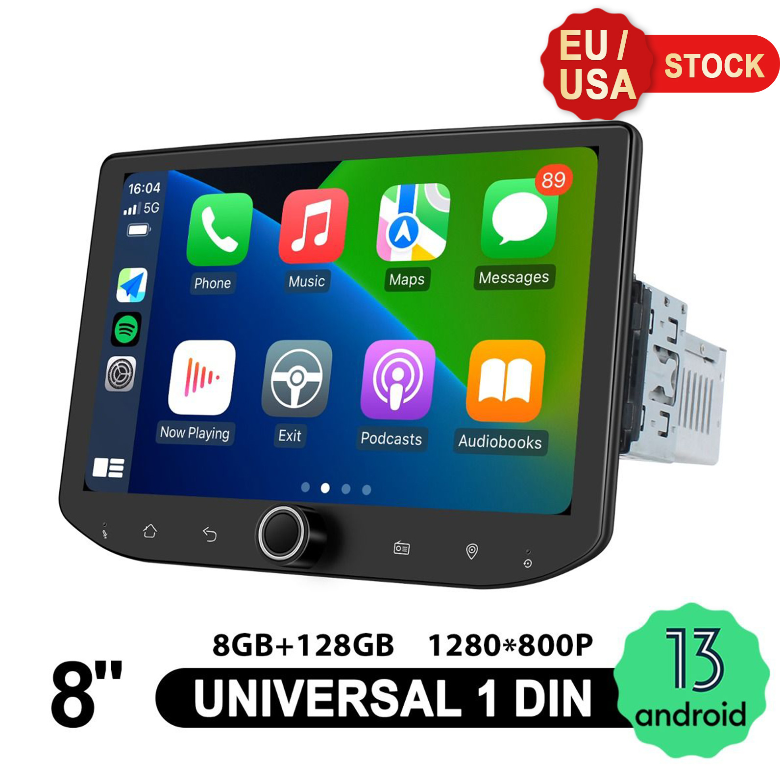 JOYING nouveau autoradio stéréo Android 13.0 de 8 pouces avec bouton de Volume unité principale Bluetooth lecteur multimédia expédition rapide ue/US