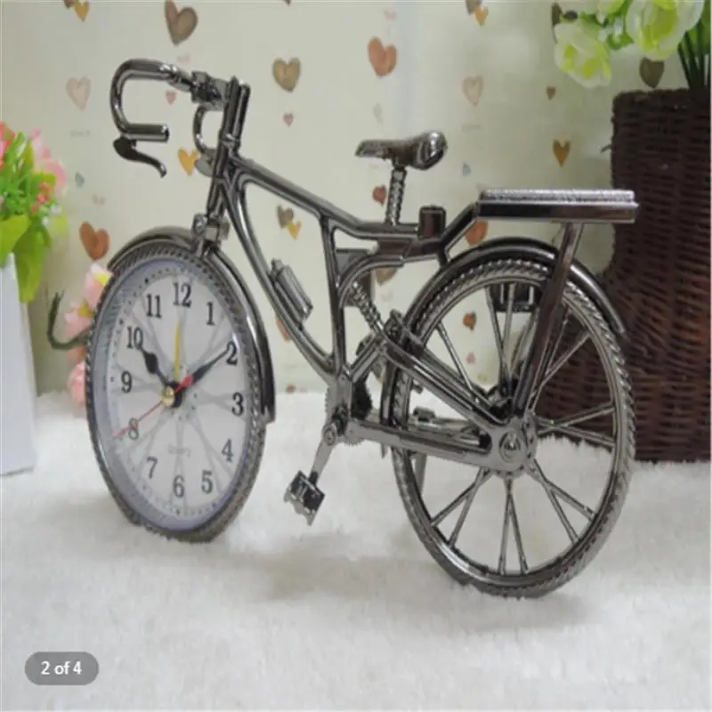 Orologio da tavolo con sveglia per bicicletta europea e americana retrò Fashion Tide
