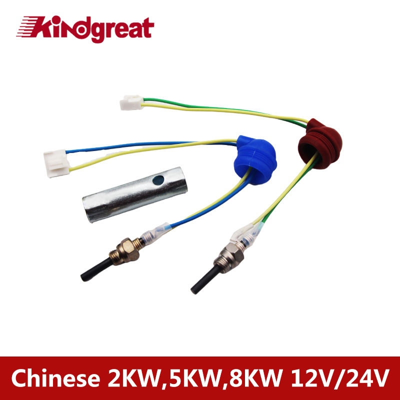 Piezas de calentador diésel de estacionamiento chino, pasador de cerámica para Webasto AT2000 Airtop 2000st Eberspacher D2 D4 D4S, 12v/24v, 1-8kw