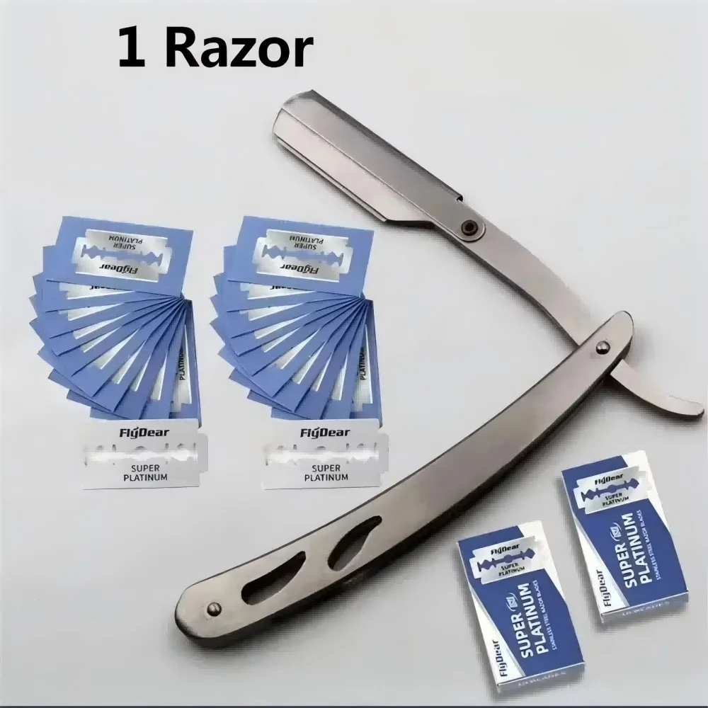 1Pcs MenManual razor Old-fashioned Shaver Old-fashioned razor Razor Eyebrow shaver holder Shaving face Shaving hair Hair scraper