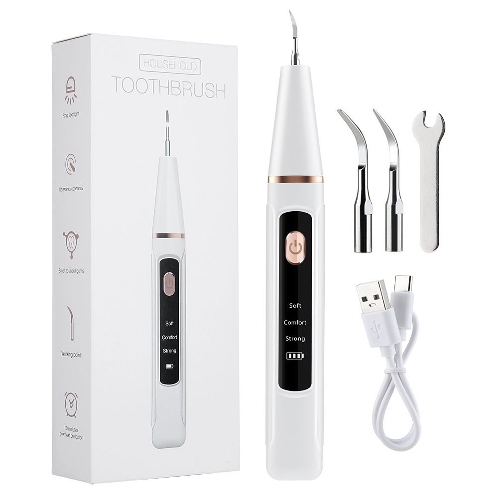 Escalador Dental para eliminar sarro, limpiador de dientes eléctrico, eliminador de placa y cálculo Dental, eliminación de piedra Dental ultrasónica