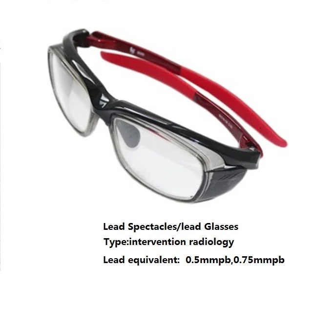 Lunettes de protection radiologique authentiques en plomb pour la radiologie interventionnelle, avec 0,5 mmpb ou 0,75 mmpb, pour les médecins.