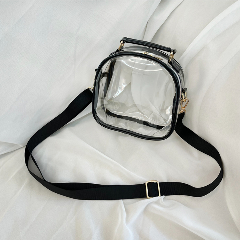 Super Bowl ผู้หญิงกระเป๋าสะพายโปร่งใส Crossbody Messenger กระเป๋ากระเป๋าถือกันน้ํา PVC กระเป๋าสําหรับฤดูร้อน
