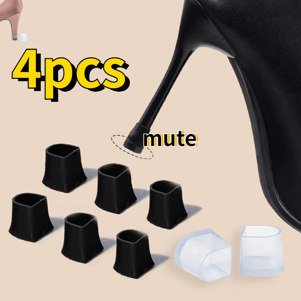 4 Pz/2 Paia Protezioni Tacco In Silicone Tappi Latino Stiletto Danza Coperture Antiscivolo Tacco Alto Scarpe Da Sposa Da Sposa Accessori
