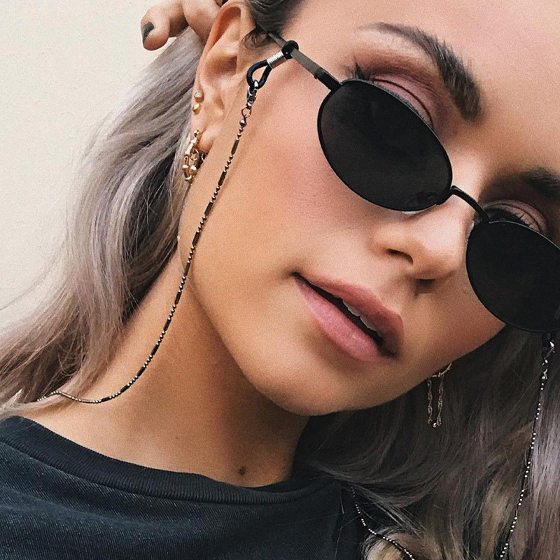 Metal Glasses Chain Glasses Rope Mask Chain Hanging Rope Hanging Neck Anti-loss Mask Multi-purpose Pendant Chain Lanyard