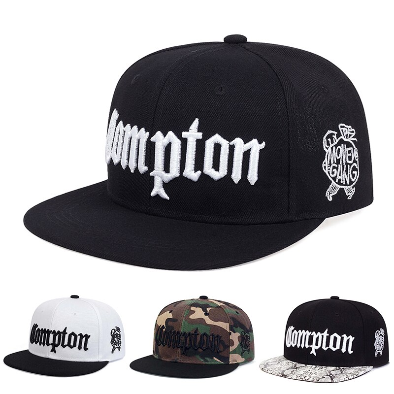 Novo boné compton dança de rua snapback chapéu hip hop headwear para homens mulheres adulto ao ar livre casual sol boné de beisebol