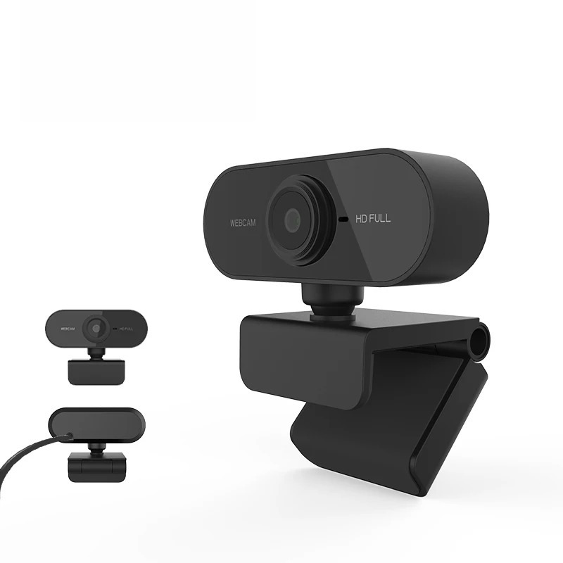 Plug and Play Webcam with Microphone, USB Camera for Desktop PC Laptop Mac, for Video Calls, Zoom, Teams, Skype, Online Teaching