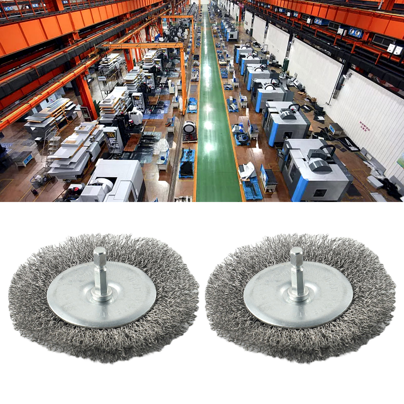 2 Stuks Elektrische Gezamenlijke Borstel Vervanging Borstel Staalborstel Set Voor Efb 400 Blister Tegen Onkruid Grastrimmer Tool onderdelen