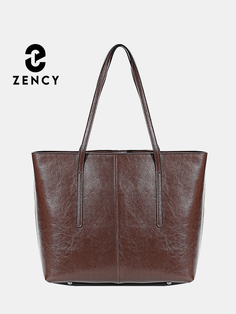 Neue Coffee Damen-Handtasche aus 100 % echtem Leder, Damen-Umhängetasche, schwarze Tragetasche, große Kapazität, Shopper-Taschen, Braun
