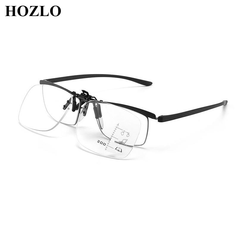 Clip-On-Lesebrille mit Vergrößerungsfunktion, Anti-Blaulicht, für Damen und Herren, zum Sehen in der Nähe und in der Ferne, Clip-Linsen, Presbyopie-Brille +1,0~+3,5