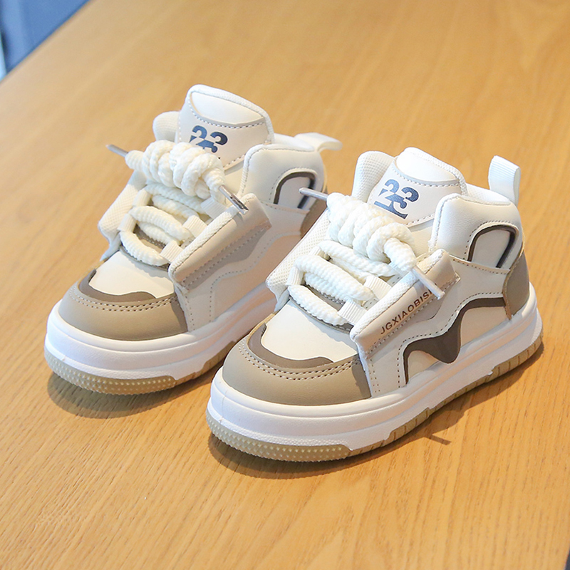 Crianças primavera outono novos sapatos esportivos menino tendência casual sapatos de placa alta superior da menina moda dopamina tênis corrida