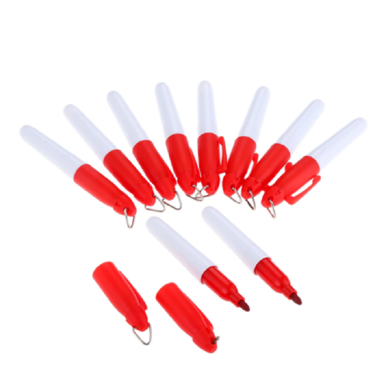 10 Pcs Plástico Golf Ball Liner Marcadores Pen Alinhamento Desenho Ferramenta Marcação Pen Colocar Linha Alinhamento Golf Training Acessórios
