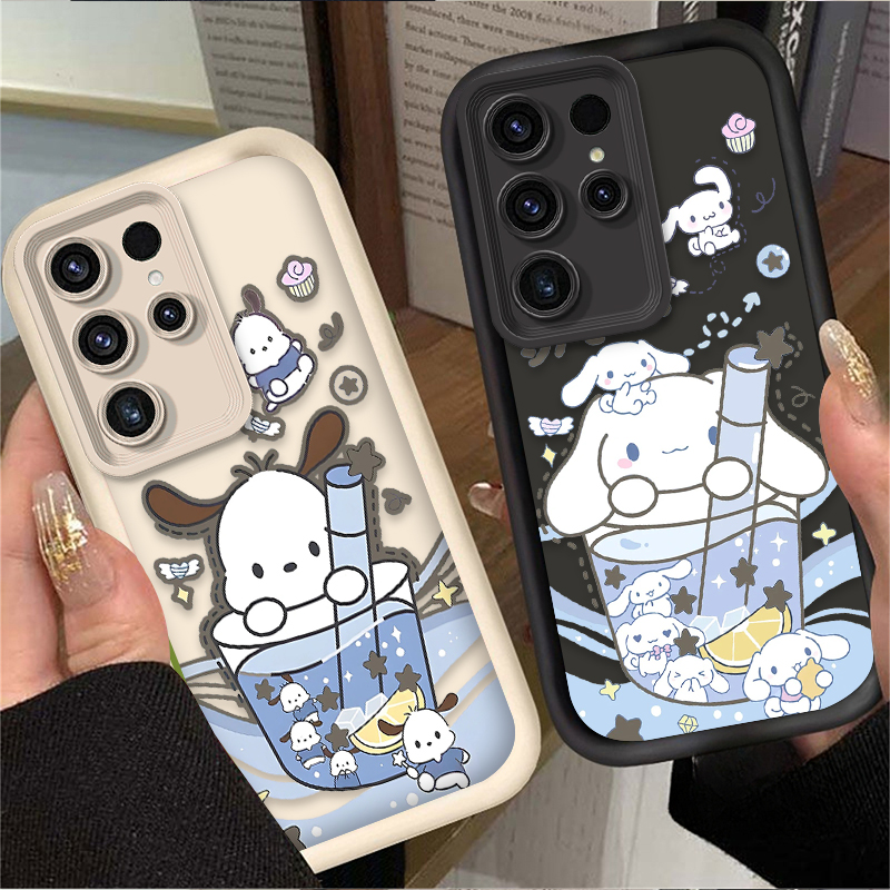 Custodia in silicone per Samsung Galaxy S24 S25 S23 Ultra S22 S21 Plus FE A36 A56 A26 A16 A06 A15 A25 A35 A55 5G Bella Sanrio Pochacco