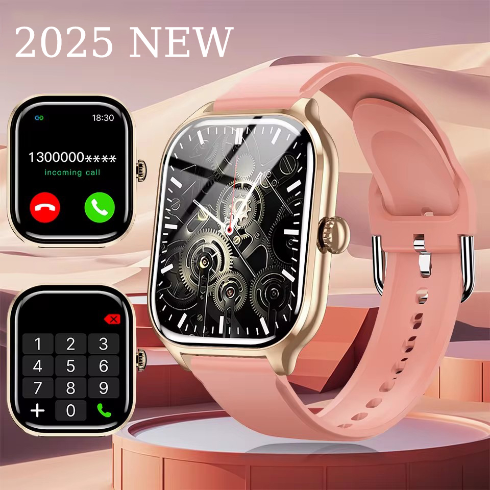 For Xiaomi Voice Call smartwatch 24 Hour Health Monitor 100+ Sports Modes Bluetooth smartwatch for Men Women 2.01 Display 2025