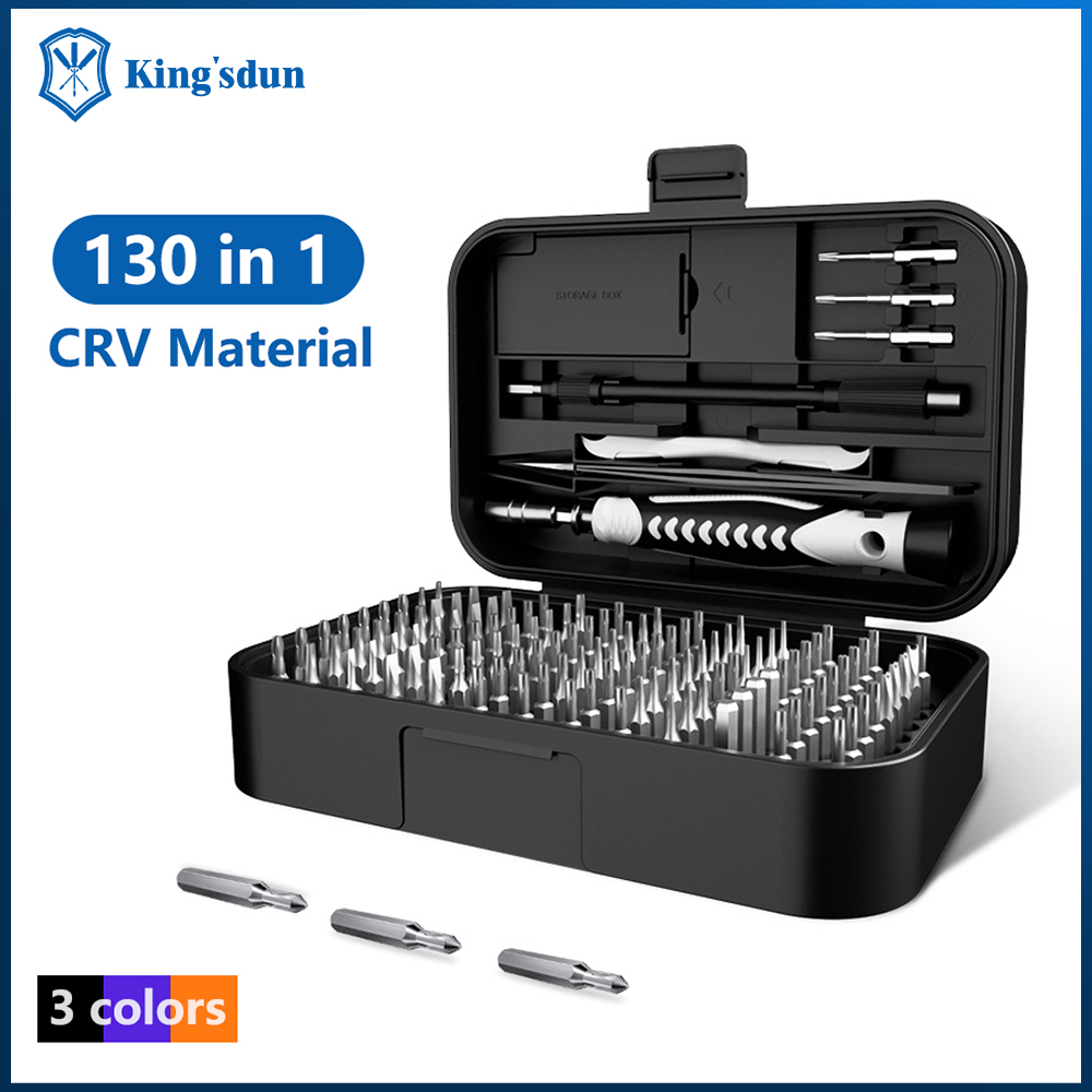 Jeux de tournevis 130 en 1, kits d'outils manuels de précision portables, petits embouts magnétiques sans fil pour réparation de téléphone Xiaomi