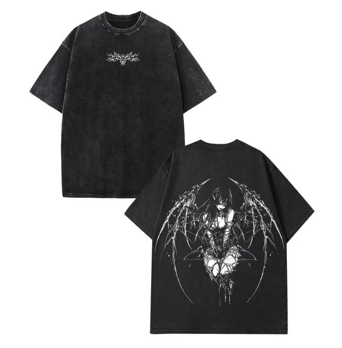 Vintage lavage t-shirts salle de sport musculation surdimensionné, haut lavage t-shirt col rond Streetwear, mode graphique lavage t-shirt vêtements pour hommes
