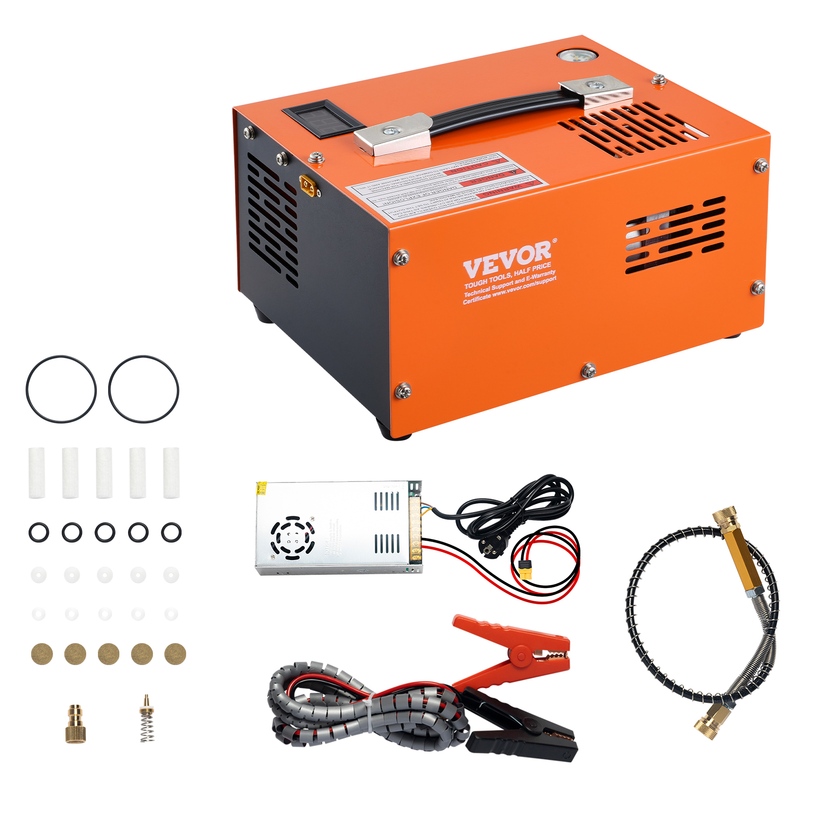 Kompresor PCP SucceBuy 4500PSI/30Mpa Przenośny Kompresor PCP do Broni Pneumatycznej z Zewnętrznym Konwerterem Pompa PCP