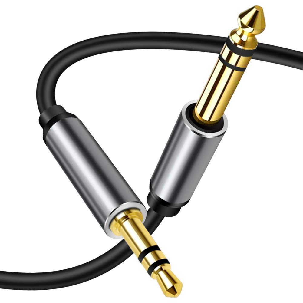Stereo Aux Cable 3.5mm To 6.35mm 1/4 6.5 To 3.5 1/8 TRS Jack Audio Cord for Laptop Guitar Mixer Amplifier Speaker Home Theater