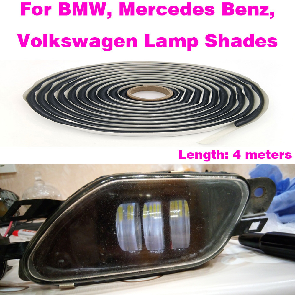 4M ไฟหน้ารถกาวยางบิวทิลกาวไฟหน้า Sealant Retrofit Reseal Hid ไฟหน้าไฟท้าย SHIELD กาวเทปกันน้ํา