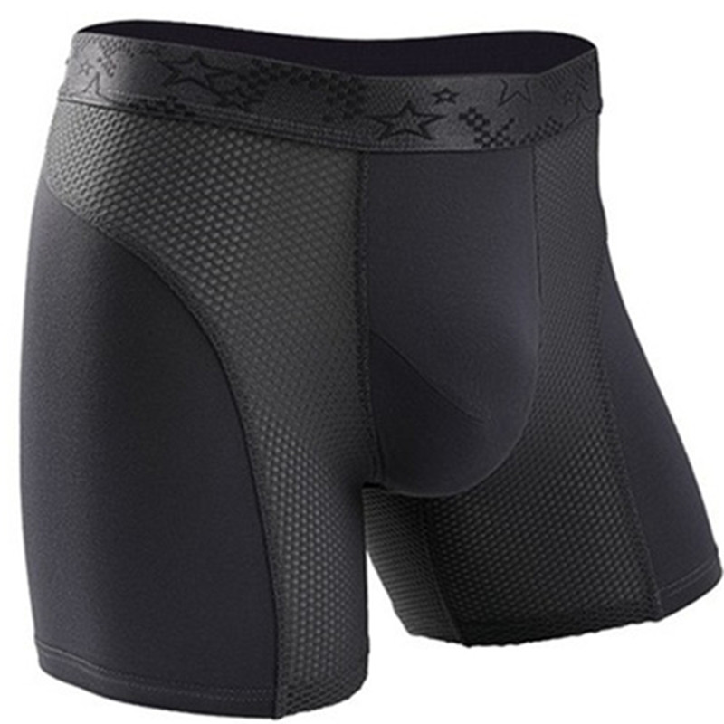 Ropa interior para hombre, Boxers de Modal, pantalones cortos para hombre, bragas con bolsa transpirable de malla sólida, calzoncillos de pierna larga para hombre, Cueca Calzoncillos L-6XL
