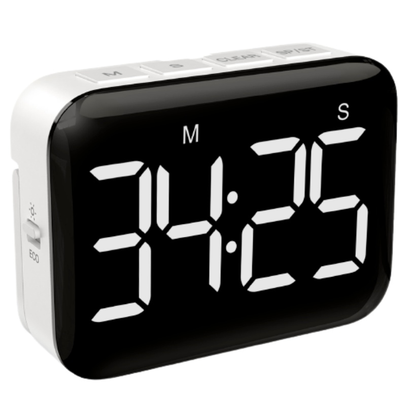 Temporizador de cozinha magnético de contagem regressiva para cozinhar com contagem regressiva, display grande, temporizador de cozinha magnético para cozinhar, sala de aula, escritório