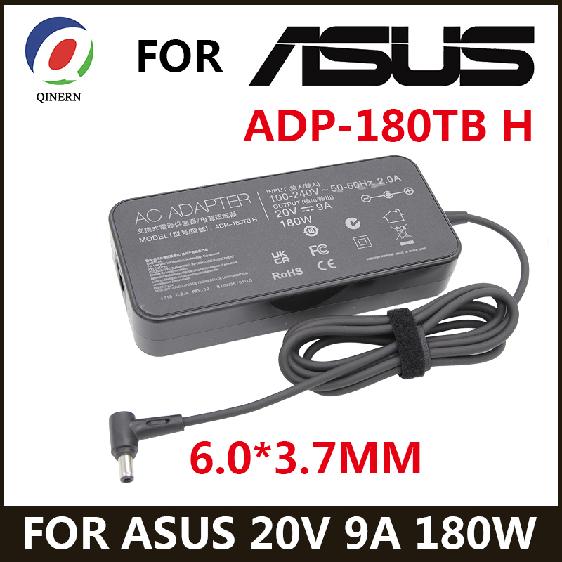 20V 9A 180W 6.0*3.7 MILÍMETROS Carregador ADP-180TB H Adaptador AC Do Laptop Para Asus ROG Zephyrus G14 G15 GA401IV GA502DU TUF505DU FX506L A17