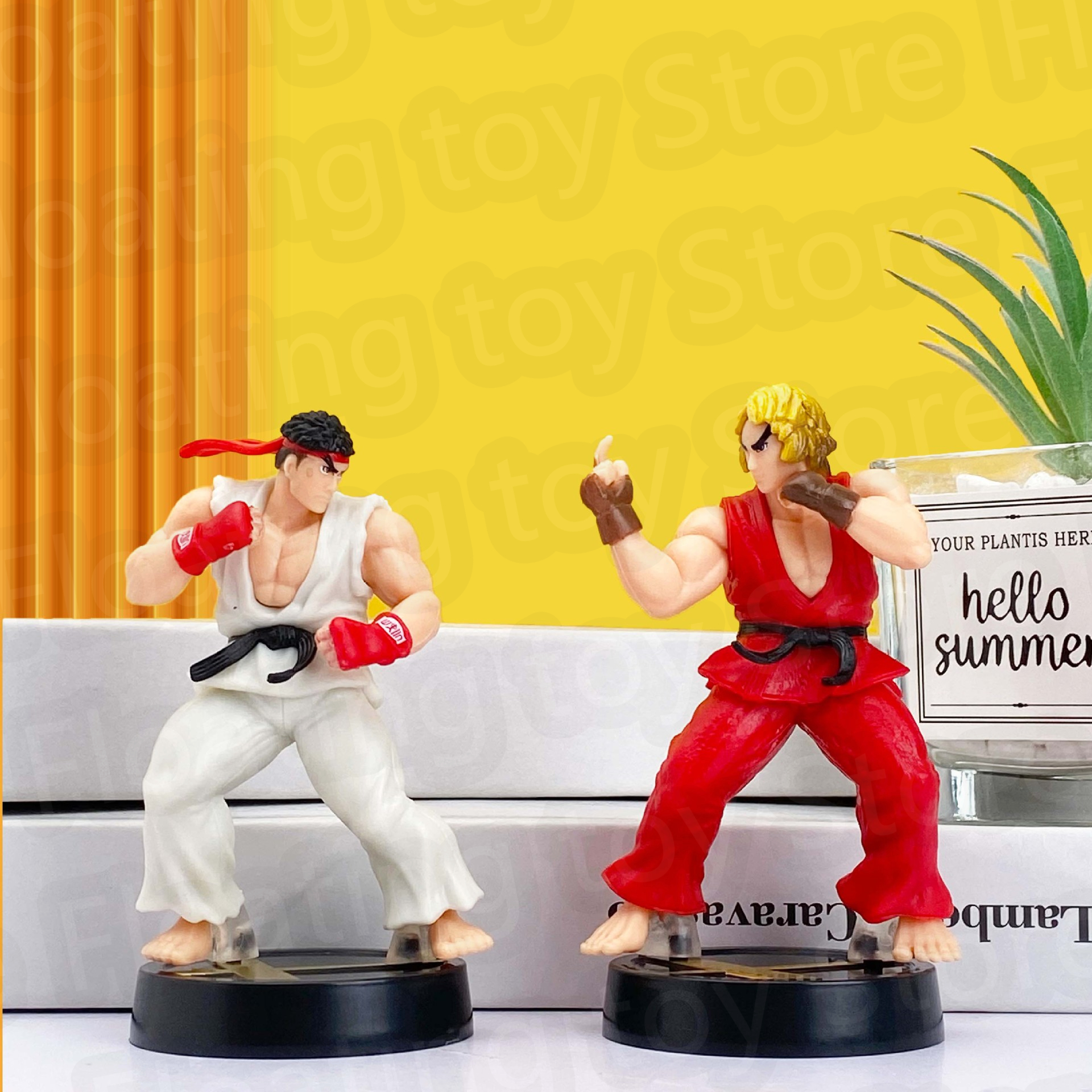 Аниме Street Fighter Fighting Game Фигурка Ken Masters Hoshi Ryu ПВХ Kawaii Игрушки Куклы Декор Комнаты Подарок На День Рождения Для Мальчиков