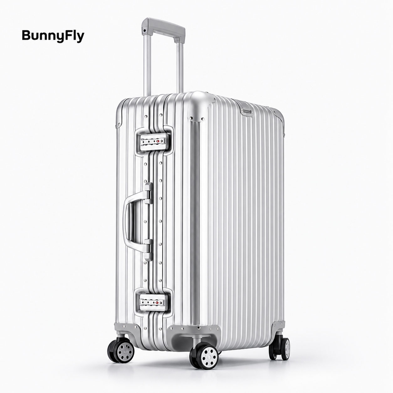 24 inch volledig aluminium magnesiumlegering telescopische koffer zakelijke reiskoffer met metalen cijferslot 20 inch handbagage