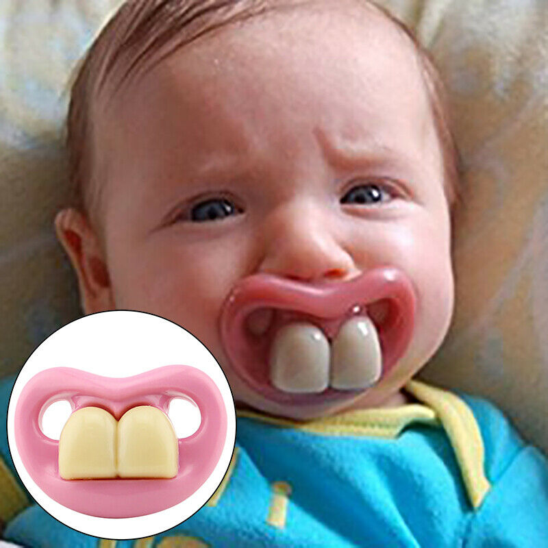 Mund Baby Lustige Dummy Schnuller Neuheit Zähne Kinder Schnuller Fütterung Werkzeug Hochzeit Party Dekoration Requisiten Trick Spielzeug